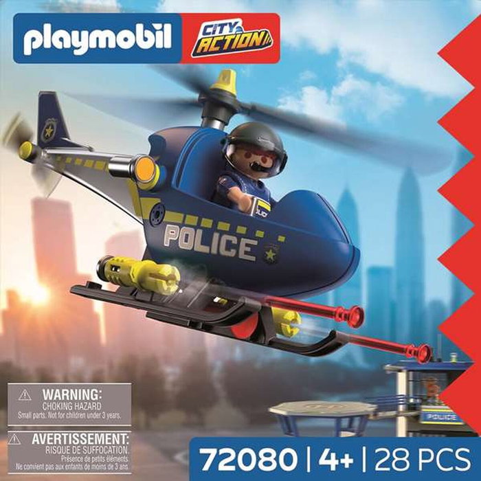 Playmobil Hélicoptère de Police avec Radar City Action 72080 Playmobil Hélicoptère de Police avec Radar City Action 72080