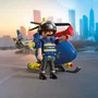 Playmobil 72080 Hélicoptère de Police - Jouet Figurine pour Enfants avec Missions et Aventures de Secours