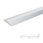 Greenice Profil Aluminium pour Ruban LED avec Diffuseur Opale 2m