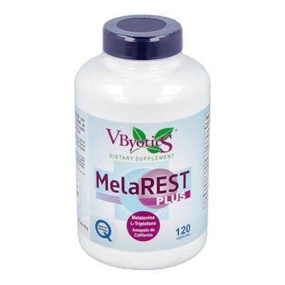 VBYOTICS MELAREST Mélatonine, Amapole et Tryptophane 120 capsules VBYOTICS MELAREST Mélatonine, Amapole et Tryptophane 120 capsules