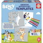 EDUCA Kit de Dessin Bluey avec 9 modèles variés et pochoirs