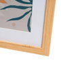 BigBuy Home Cadre photo Blanc Naturel Verre Bois MDF