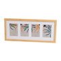 BigBuy Home Cadre photo Blanc Naturel Verre Bois MDF
