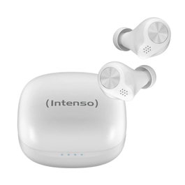 Intenso Buds Micro TWS Écouteurs Bluetooth 5.3 Blanc - Autonomie 25h, Charge USB-C