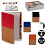 Pincello Carnet 12,5x18 cm Couverture Bois Assortis 140 Pages (Set de 24)