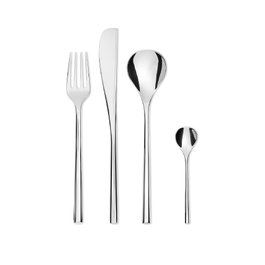 Alessi Service de couverts combiné 24 pièces en acier inoxydable 18/10