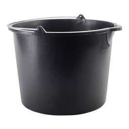 Universal Seau de construction 12 L avec bec verseur 6596 Ø30,6x23,2 cm Noir Polyéthylène