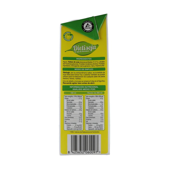 NOVADIET Dietisoja Boisson de Soja 1L (Lot de 6)
