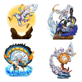 Megahouse One Piece Petitrama Logbox Re Birth Gear Fifth Special Set