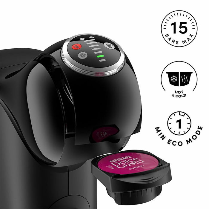 Cafetière à capsules DeLonghi Genio S Plus Noir