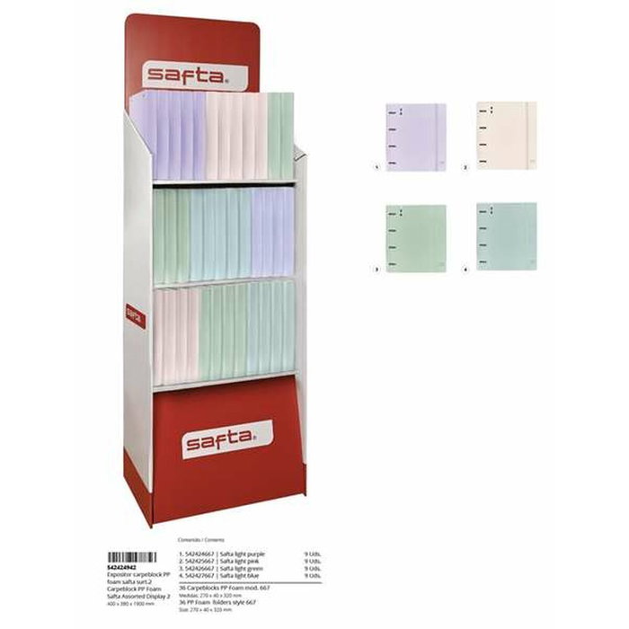 Kit fourniture scolaire Safta ["942 CARPEBLOCK"] 40 x 190 x 38 cm