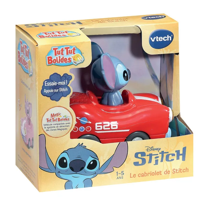 Vtech Tut Tut Bolides Stitch - Véhicules Multicolores