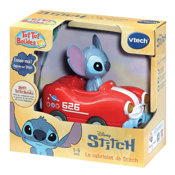 Vtech Tut Tut Bolides Stitch - Véhicules Multicolores