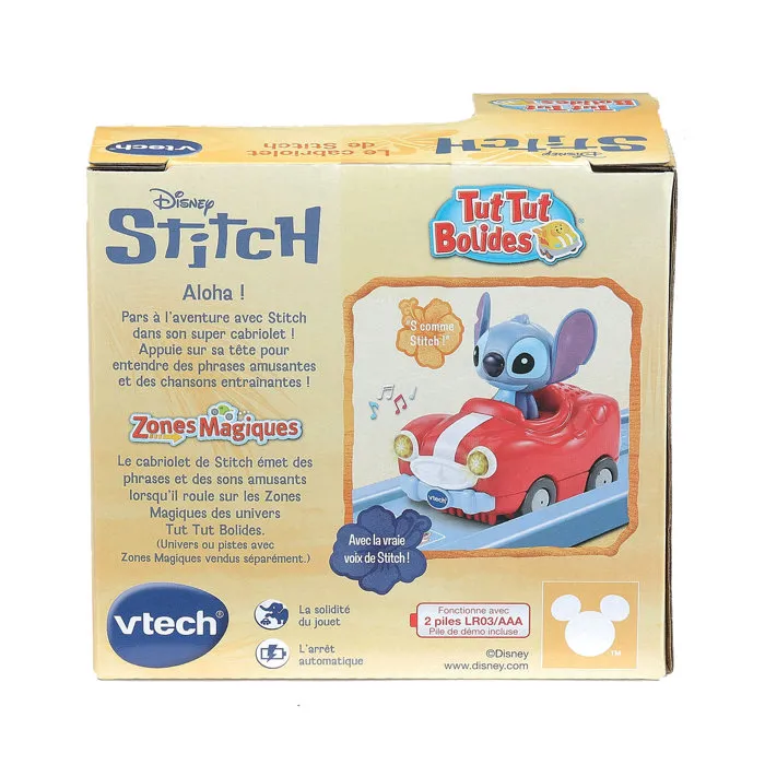 Vtech Tut Tut Bolides Stitch - Véhicules Multicolores