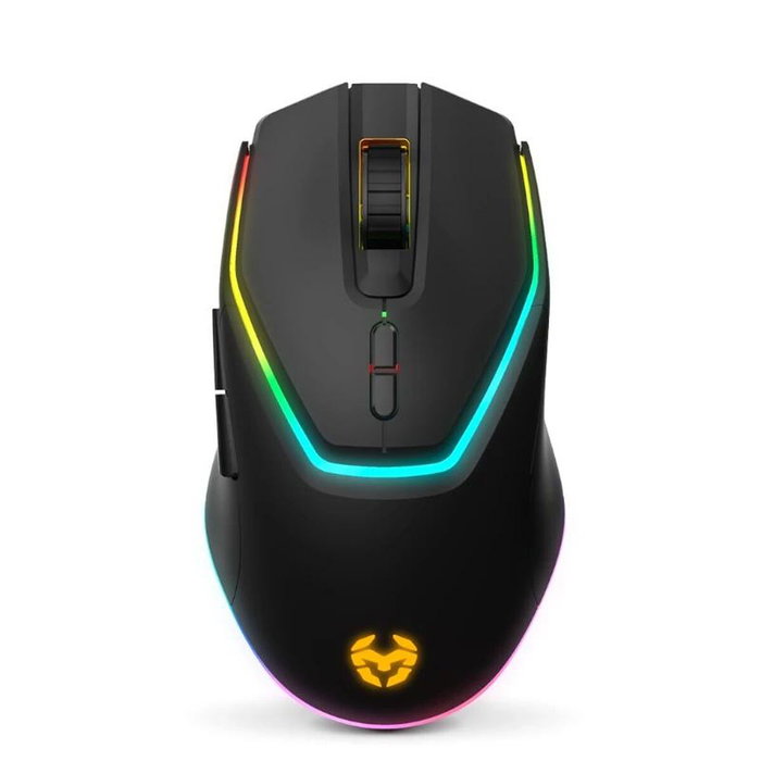 Krom Kabala Combo Clavier et Souris Gaming Sans Fil RGB QWERTY Espagnol Noir Multicouleur