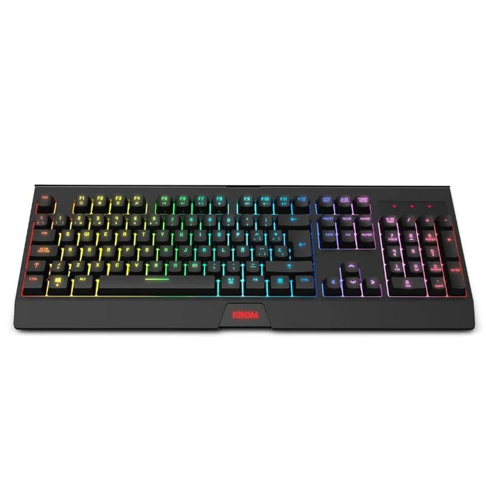 Krom Kabala Combo Clavier et Souris Gaming Sans Fil RGB QWERTY Espagnol Noir Multicouleur