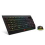 Krom Kabala Combo Clavier et Souris Gaming Sans Fil RGB QWERTY Espagnol Noir Multicouleur