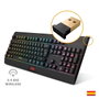 Krom Kabala Combo Clavier et Souris Gaming Sans Fil RGB QWERTY Espagnol Noir Multicouleur