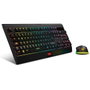 Krom Kabala Combo Clavier et Souris Gaming Sans Fil RGB QWERTY Espagnol Noir Multicouleur