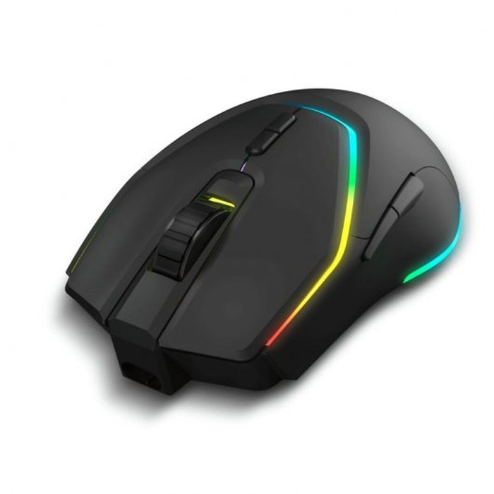 Krom Kabala Combo Clavier et Souris Gaming Sans Fil RGB QWERTY Espagnol Noir Multicouleur