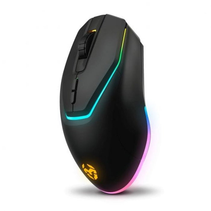 Krom Kabala Combo Clavier et Souris Gaming Sans Fil RGB QWERTY Espagnol Noir Multicouleur