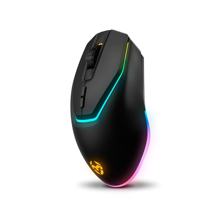 Krom Kabala Combo Clavier et Souris Gaming Sans Fil RGB QWERTY Espagnol Noir Multicouleur