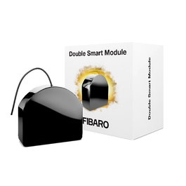 Fibaro Module Double Intelligent Smart Plug FGS-224 FGS224, Prise Connectee pour Domotique et Eclairage