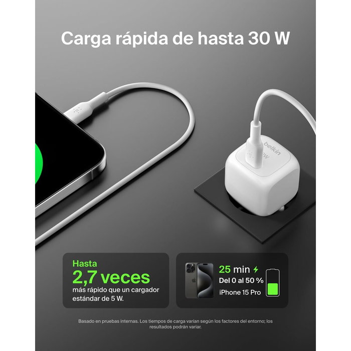 Chargeur mural Belkin WCA008KQ1MWH-B6 Blanc 30 W