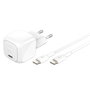 Belkin Boost Charge USB-C 30W blanc avec câble USB-C de 1m