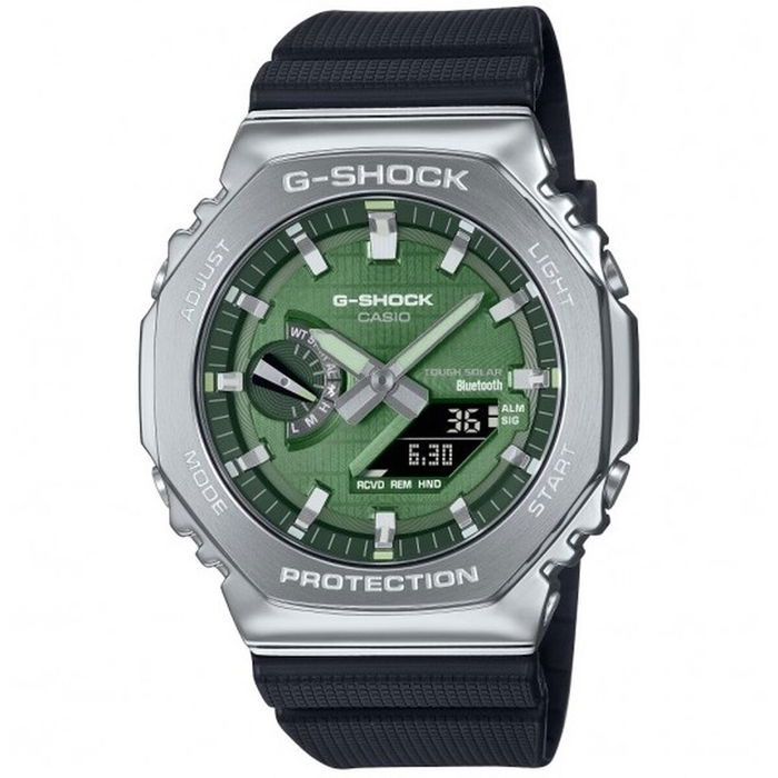Montre Homme Casio G-Shock GBM-2100A-1A3ER Noir Vert (Ø 44,5 mm) Montre Homme Casio G-Shock GBM-2100A-1A3ER Noir Vert (Ø 44,5 mm)