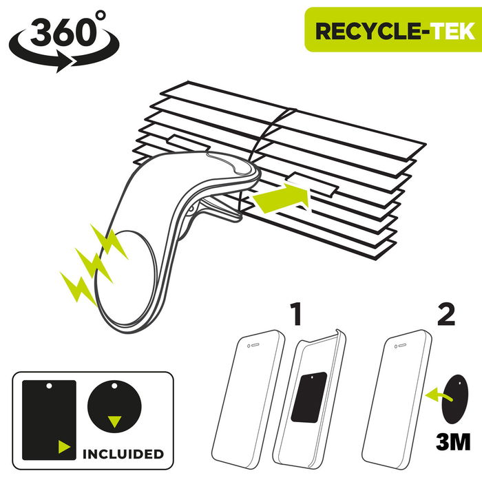 Support pour mobiles Muvit MCCHL0007 Noir