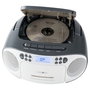 Reflexion RCR2260 Boombox Radio-CD-Kassette blanc/gris