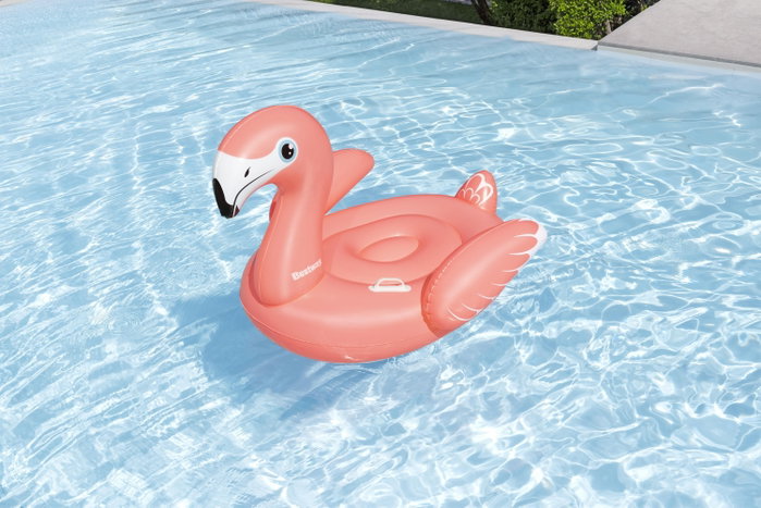 Bestway Bouée à chevaucher Fancy Flamingo Rose 138 x 107 cm Bestway Bouée à chevaucher Fancy Flamingo Rose 138 x 107 cm