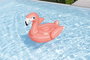 Bestway Bouée à chevaucher Fancy Flamingo Rose 138 x 107 cm