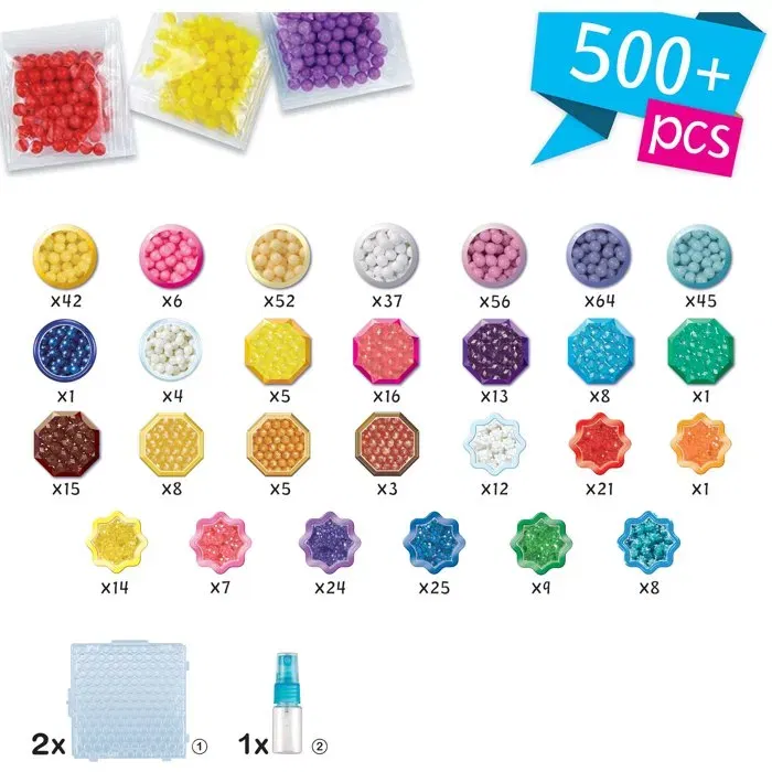 Aquabeads Kit des amies licornes - 800 perles - Jeu créatif pour enfants dès 4 ans