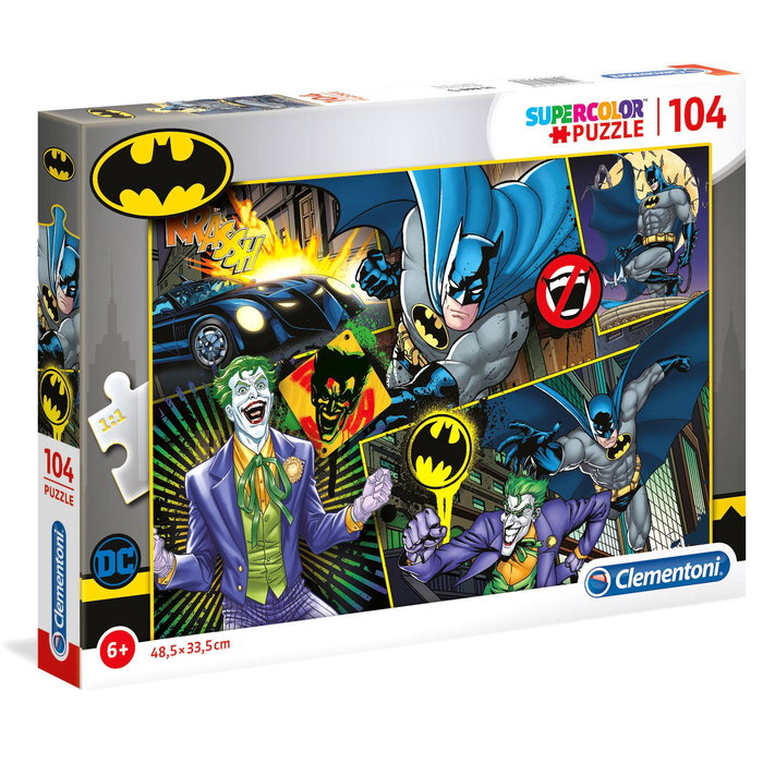 CLEMENTONI Puzzle Batman DC Comics 104 pièces - 33.5 x 23.5 cm CLEMENTONI Puzzle Batman DC Comics 104 pièces - 33.5 x 23.5 cm