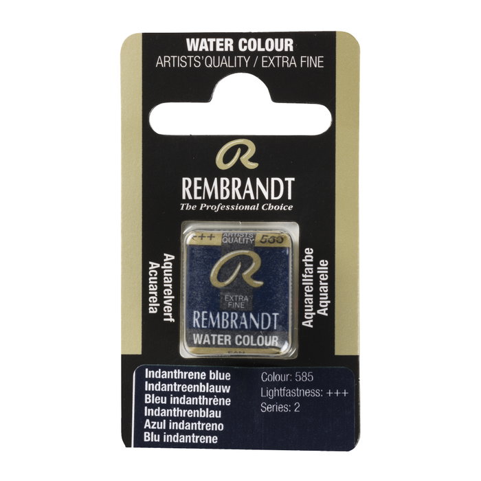 Rembrandt Aquarelle Pastille Bleu Indanthrène 585 Rembrandt Aquarelle Pastille Bleu Indanthrène 585