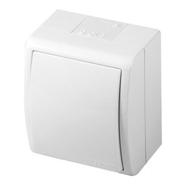 Simon Commutateur de surface Aquarius blanc IP54