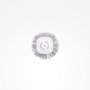 Bifull Brosse Lissante Carrée avec Pinces de Séparation 32 mm - Cepillo Térmico Cuadrado - Chauffage Uniforme, Ne S'Accroche Pas aux Cheveux