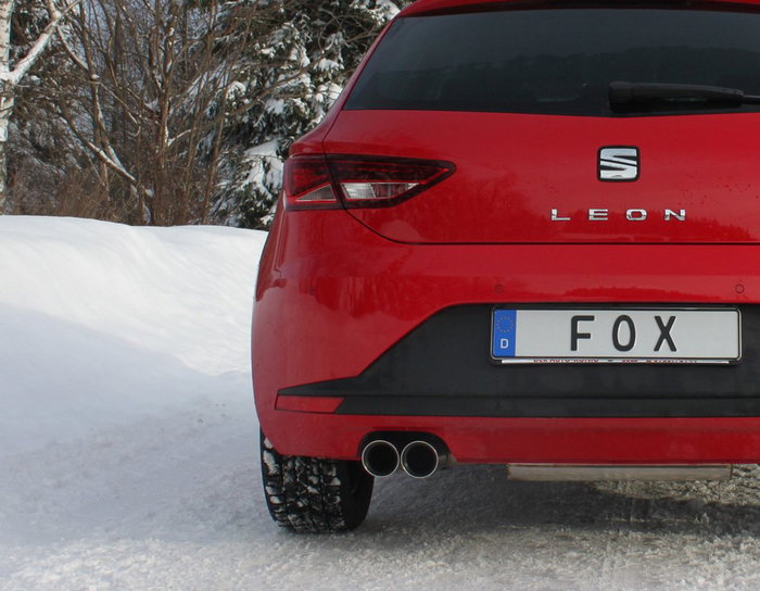 Fox Silencieux arrière SE042087-290 pour Seat Leon 5F