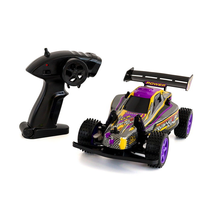 Tachan Voiture Télécommandée Buggy Retador Amarillo 1:18 - Radio-Commande 2.4 GHz avec Éclairages - Manuel en Anglais, Portugais, Espagnol - Réf. T01013