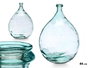 GIFTDECOR Vase en verre recyclé Larima 14 L Transparent