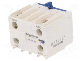 SCHNEIDER ELECTRIC LA1KN20 TeSys K - Broches de support avec contacts NO x2, bornes à vis, montage frontal