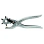 Rapid Pince à poinçons RP03 - Crée des trous de 2.5 à 4.5 mm dans le cuir, tissu épais - Système de verrouillage - Acier chromé - Garantie 2 ans