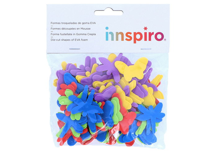 Innspiro Mariposas y libélulas en mousse EVA, 100 pièces Innspiro Mariposas y libélulas en mousse EVA, 100 pièces