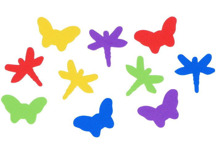 Innspiro Mariposas y libélulas en mousse EVA, 100 pièces Innspiro Mariposas y libélulas en mousse EVA, 100 pièces