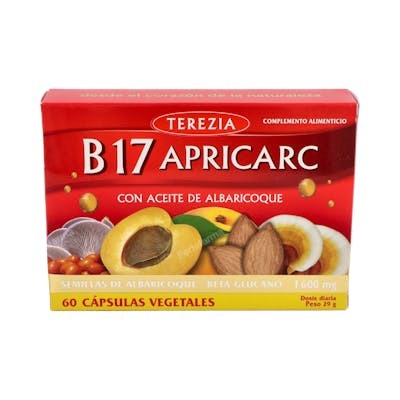 TEREZIA B17 APRICARC 60 capsules végétales TEREZIA B17 APRICARC 60 capsules végétales