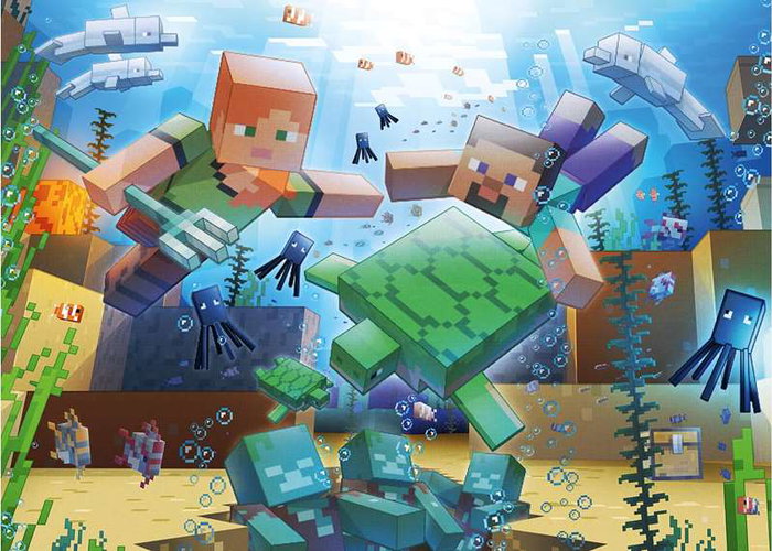Ravensburger Puzzle Minecraft Mosaic 1000 pièces