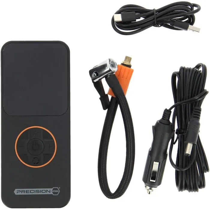 Precision Steel Mini compresseur sans fil rechargeable - 10 bar Precision Steel Mini compresseur sans fil rechargeable - 10 bar