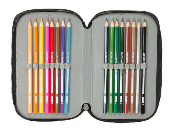 Safta Plumier triple 37 pièces style urbain 12,5x19,5x5,5 cm Safta Plumier triple 37 pièces style urbain 12,5x19,5x5,5 cm